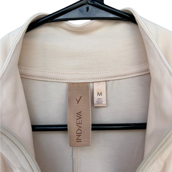 Indyeva Asciutta Long Sleeve Zip Up Jacket - Women's Size Medium - Beige / Cream - Picture 3 of 9